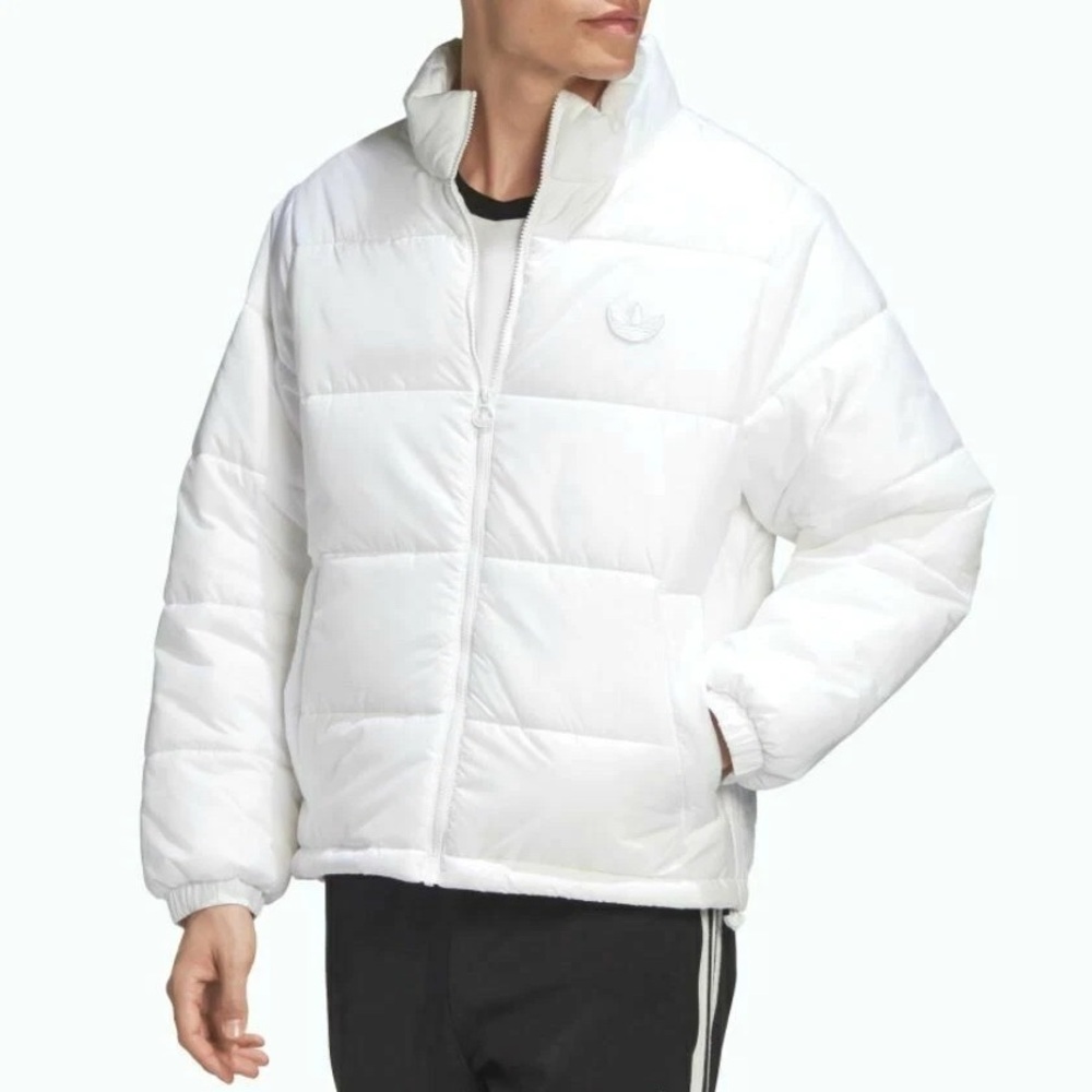 Adidas white puffer jacket